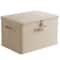 Lockable Stackable Storage Box with Handle Secure storage box with lock Organizer Bin
