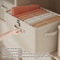 Lockable Stackable Storage Box with Handle Secure storage box with lock Organizer Bin