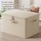 Lockable Stackable Storage Box with Handle Secure storage box with lock Organizer Bin