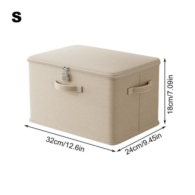 Lockable Stackable Storage Box with Handle Secure storage box with lock Organizer Bin