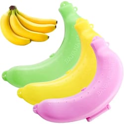 portable banana protector case for travel durable banana holder with vented design