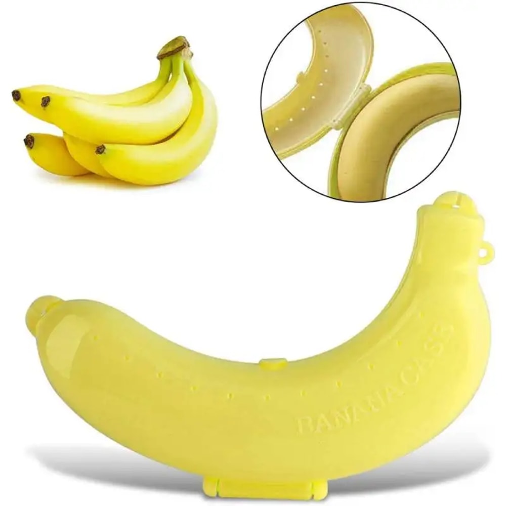 Portable Banana Protector Case For Travel Durable Banana Holder With Vented Design 3