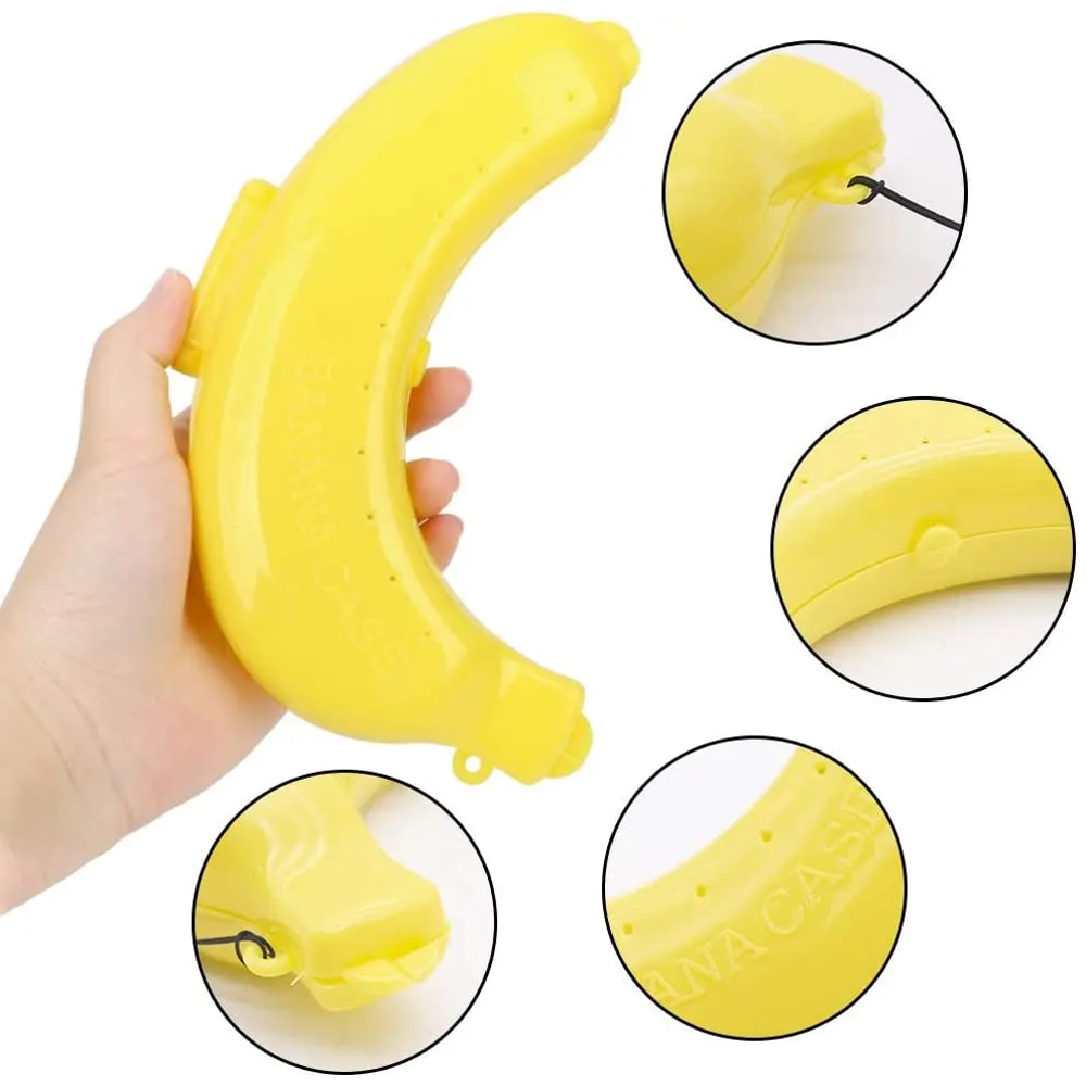 Portable Banana Protector Case For Travel Durable Banana Holder With Vented Design 4