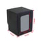 Premium PU Leather Trading Card Deck Box With Window Flannel Lined MTG Card Holder Case 9