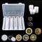 Clear Coin Capsule Storage Box Set With Capsules For Collectors Display Organizer 3