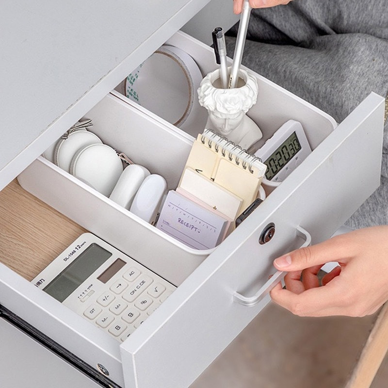 Stackable Storage Organizer Bins For Kitchen Fridge Desktop Multi Purpose Drawer Box Set 2