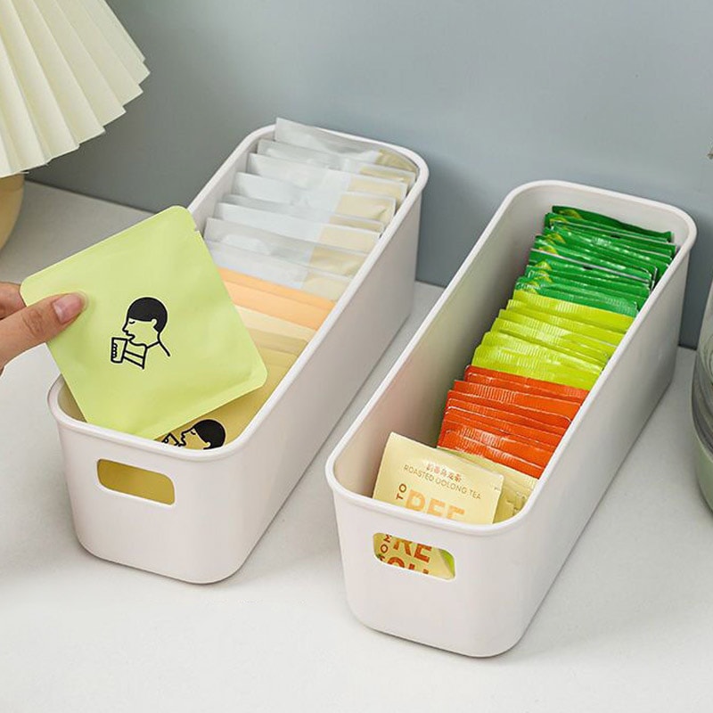 Stackable Storage Organizer Bins For Kitchen Fridge Desktop Multi Purpose Drawer Box Set 6