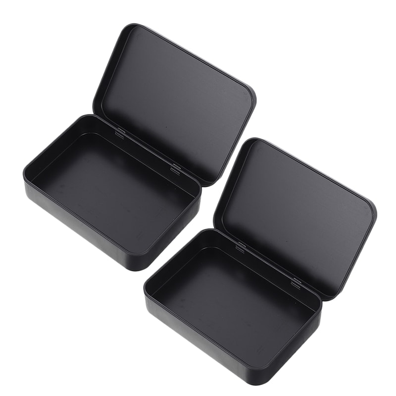 Portable Metal Card Storage Box For Poker Trading Cards Organizer Case 0