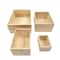 Mini Wooden Storage Basket Organizer For Desktop Decor DIY Crafts 0