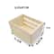 Mini Wooden Storage Basket Organizer For Desktop Decor DIY Crafts 3