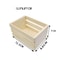 Mini Wooden Storage Basket Organizer For Desktop Decor DIY Crafts 3
