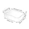 Clear File Organizer Document Storage Box Desktop Organizer Case 5