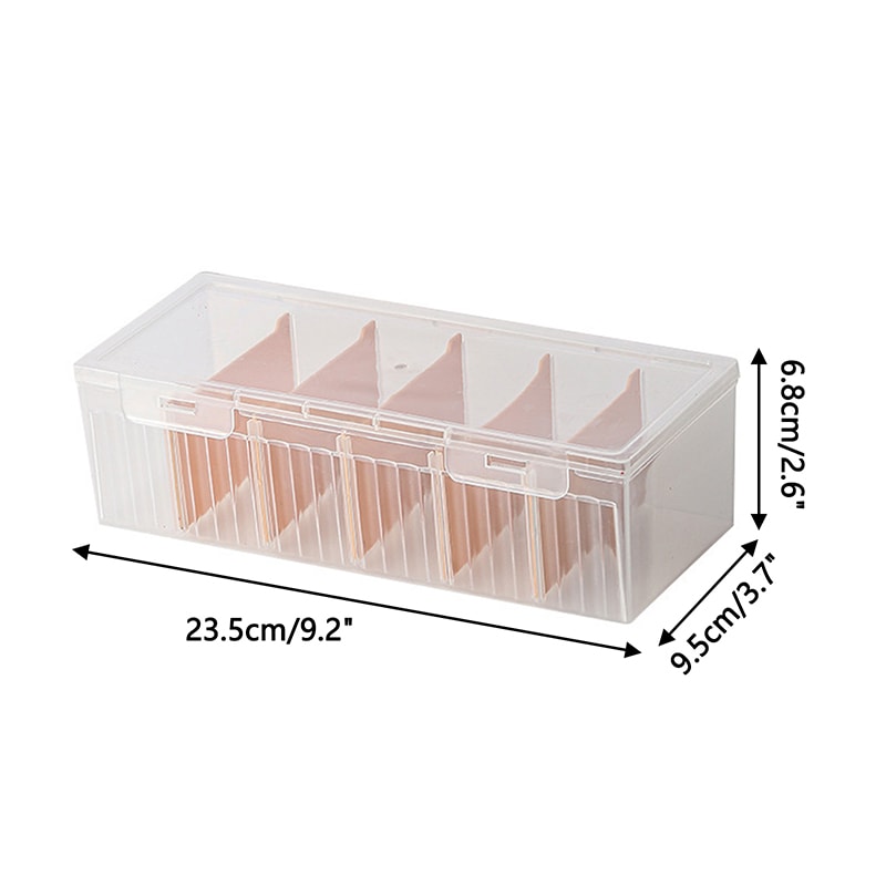 Transparent Card Storage Box Organizer With Compartments For Photocards Desk Accessories And Small 4