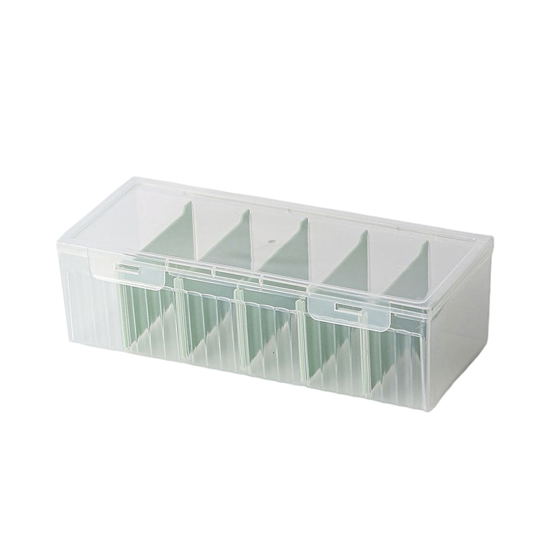 Transparent Card Storage Box Organizer With Compartments For Photocards Desk Accessories And Small 7
