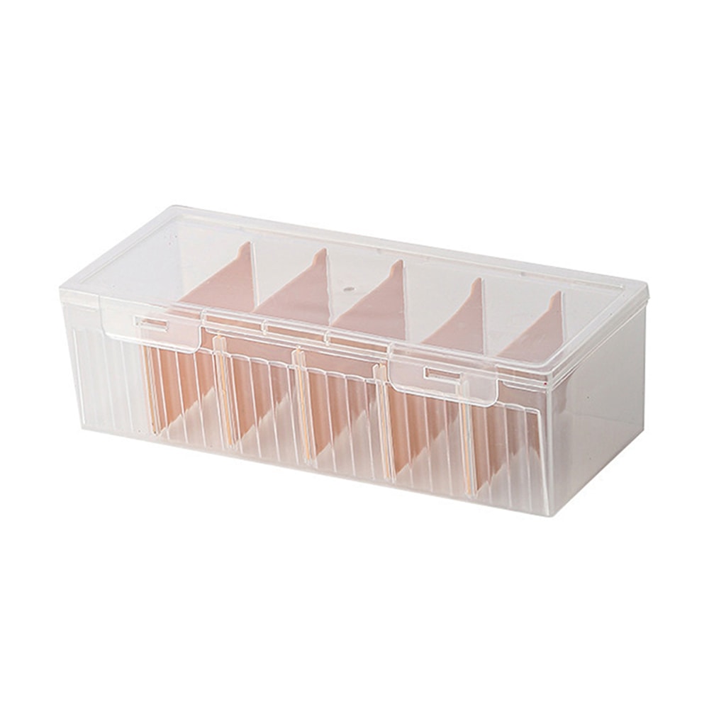 Transparent Card Storage Box Organizer With Compartments For Photocards Desk Accessories And Small 3