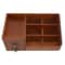 Vintage Wooden Desk Organizer With Drawers Multi Layer Retro Makeup And Desktop Storage Cabinet 4