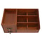 Vintage Wooden Desk Organizer With Drawers Multi Layer Retro Makeup And Desktop Storage Cabinet 4