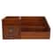 Vintage Wooden Desk Organizer With Drawers Multi Layer Retro Makeup And Desktop Storage Cabinet 5