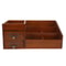 Vintage Wooden Desk Organizer With Drawers Multi Layer Retro Makeup And Desktop Storage Cabinet 5