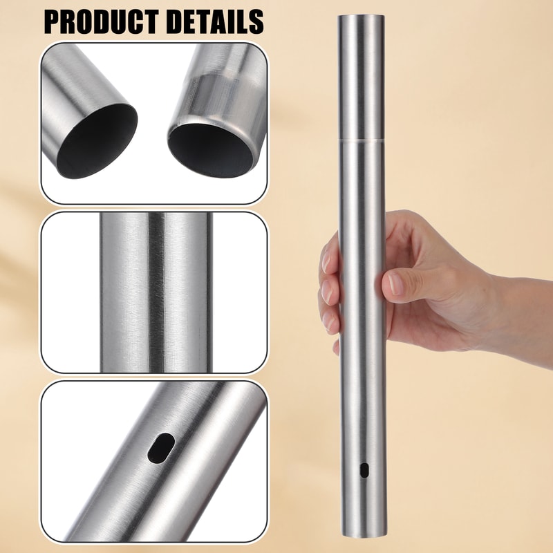 Stainless Steel Certificate Storage Tube Waterproof Document Holder Organizer 6