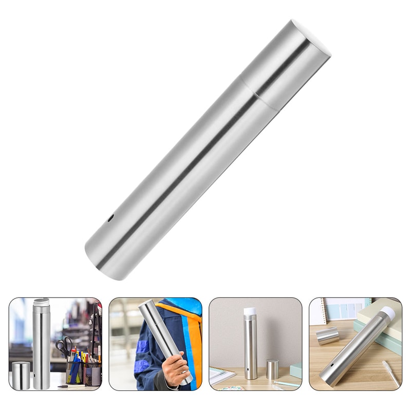 Stainless Steel Certificate Storage Tube Waterproof Document Holder Organizer 5