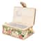 Portable Sewing Organizer Basket with Tray Storage Case for Threads Needles and Craft Supplies