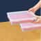 Clear Stackable plastic storage box with Flip Lid Dustproof Desktop Organizer for Office & Home