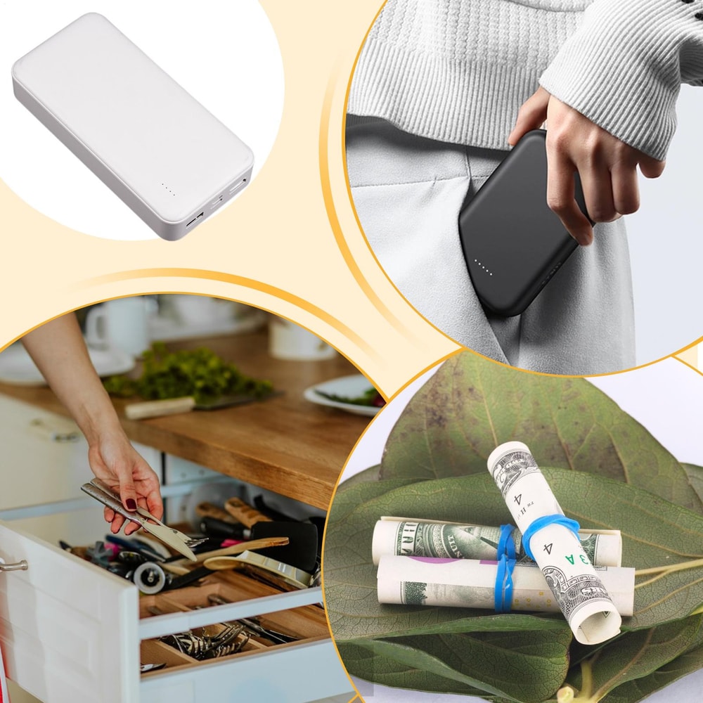 Hidden Power Bank Safe Secret Storage Box For Cash Jewelry Travel Security 5