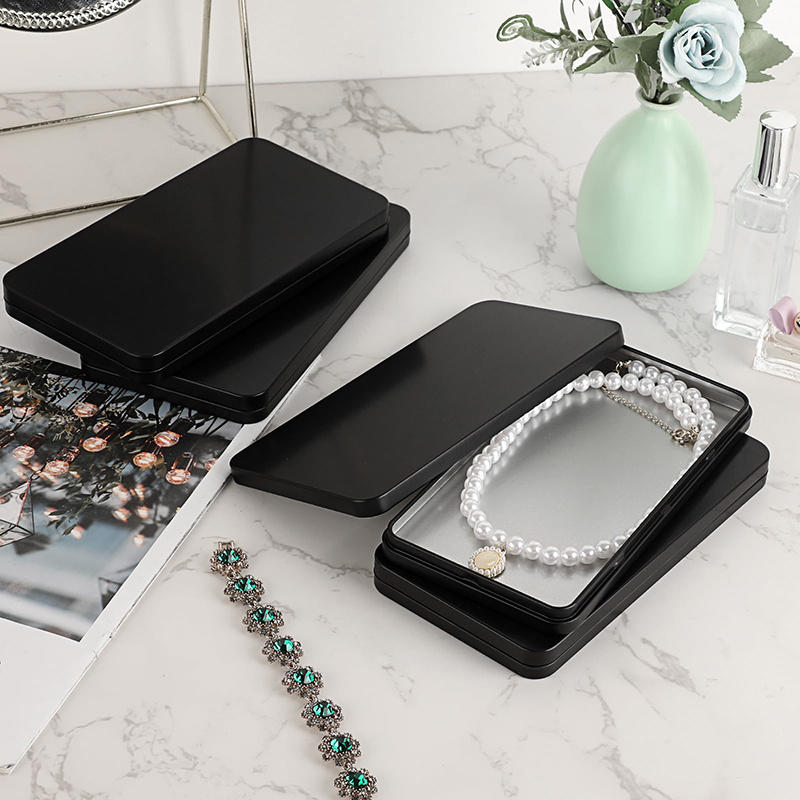 Slim Metal Cash Organizer Box Secure Paper Money Holder Tray Portable Currency Storage Case 2