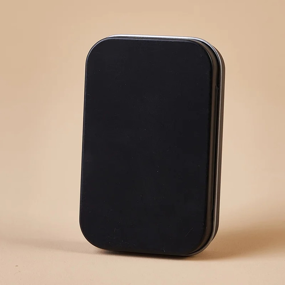 Mini Metal Storage Tin Box Portable pill organizer Small metal storage container with Hinged Lid