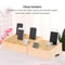 Wooden Phone Storage Organizer Box With Slots Large Capacity Classroom Mobile Phone Holder 4