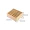 Wooden Phone Storage Organizer Box With Slots Large Capacity Classroom Mobile Phone Holder 3