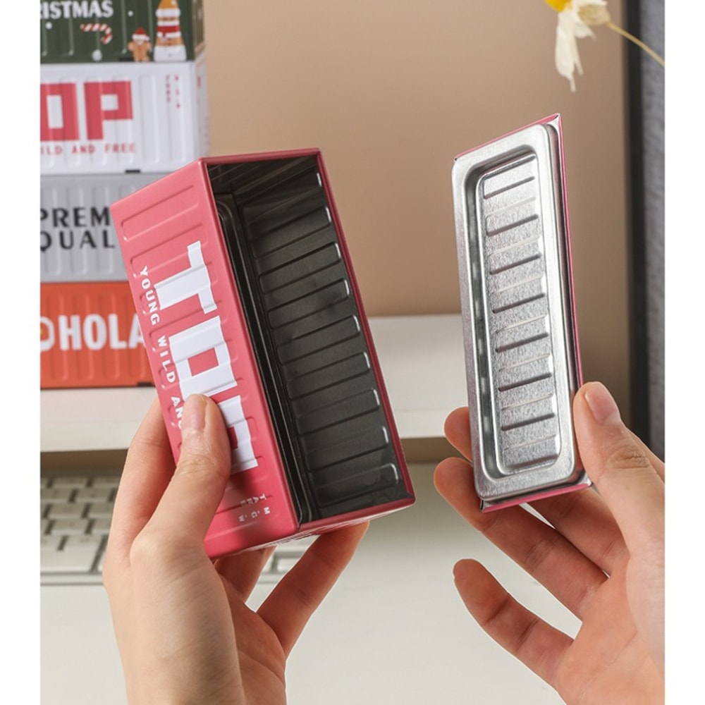 Vintage Mini Tin Storage Box For Jewelry Crafts And Collectibles Display 1