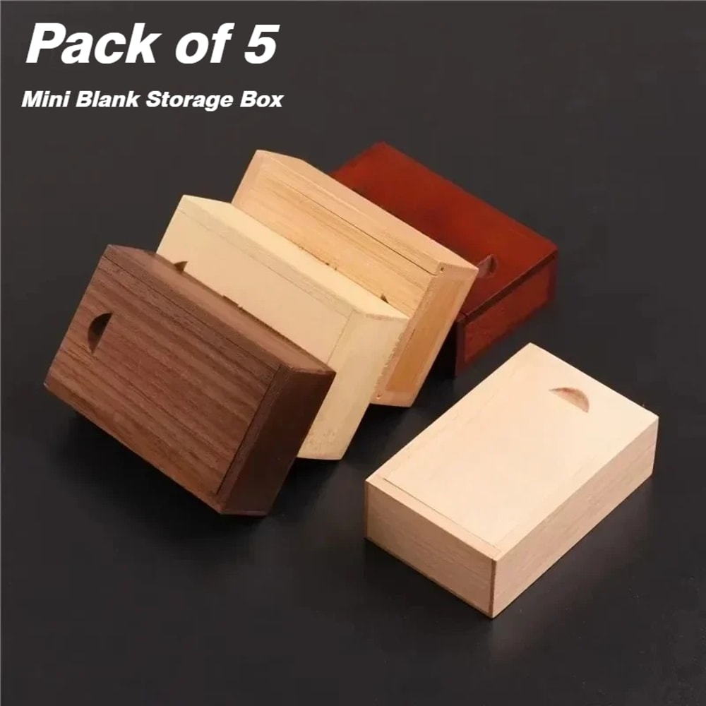 Handcrafted Solid Wood Sliding Lid Box For Jewelry Storage Gift Packaging 7