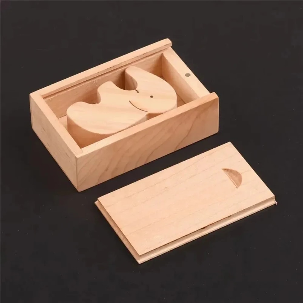 Handcrafted Solid Wood Sliding Lid Box For Jewelry Storage Gift Packaging 1