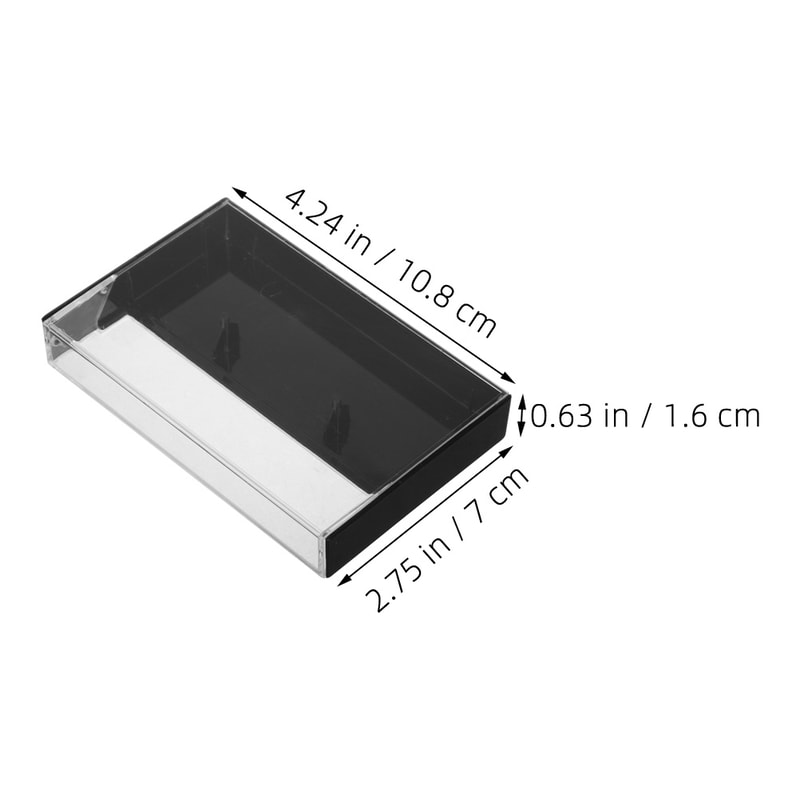 Vintage Cassette Tape Storage Case Clear Organizer Box For Dustproof Audio Collection 2