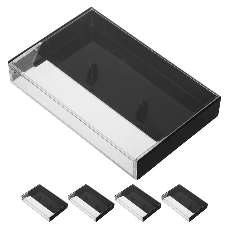 Vintage Cassette Tape Storage Case Clear Organizer Box For Dustproof Audio Collection 1