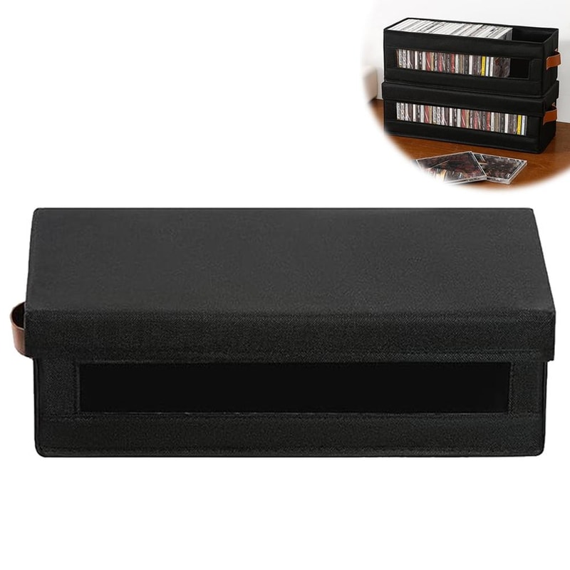 Large Capacity CD DVD Storage Box Organizer With Lid 1