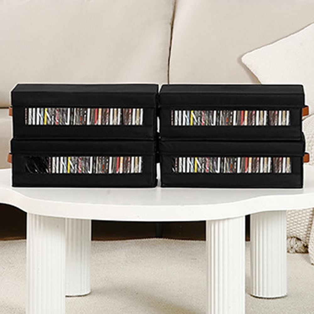Large Capacity CD DVD Storage Box Organizer With Lid 2