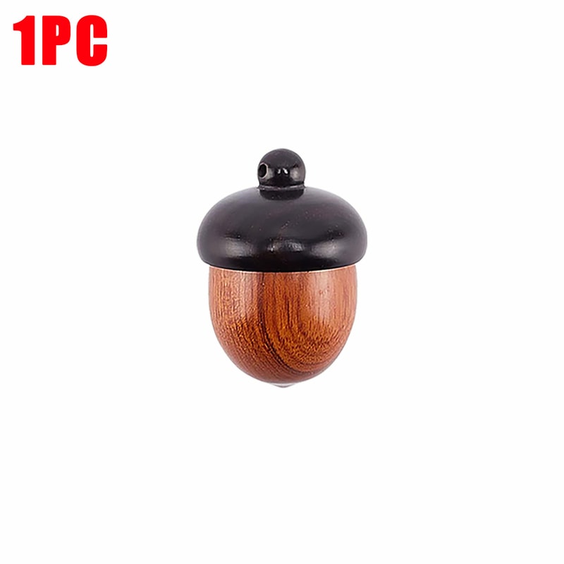 Mini Acorn Wooden Pill Case Portable Pill Organizer Travel Storage Box 8