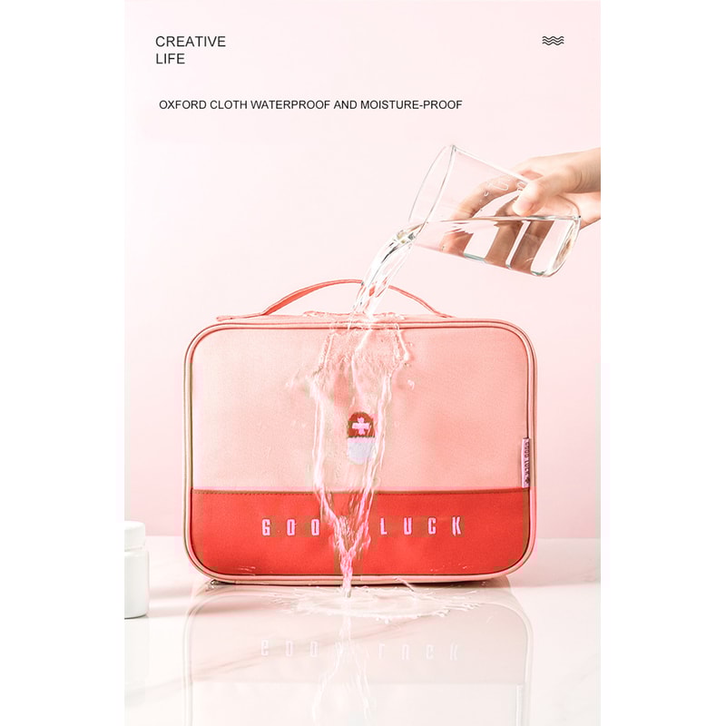 Large Capacity Waterproof Medicine Organizer Portable First Aid Kit Storage 6