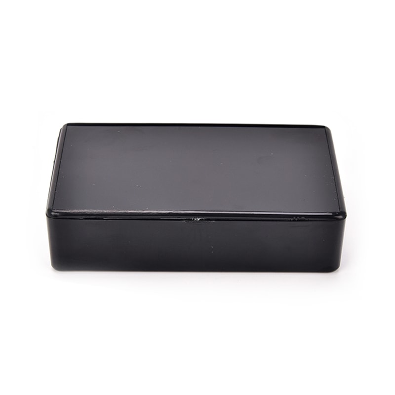 Black DIY Electronic Project Box Enclosure for Instruments