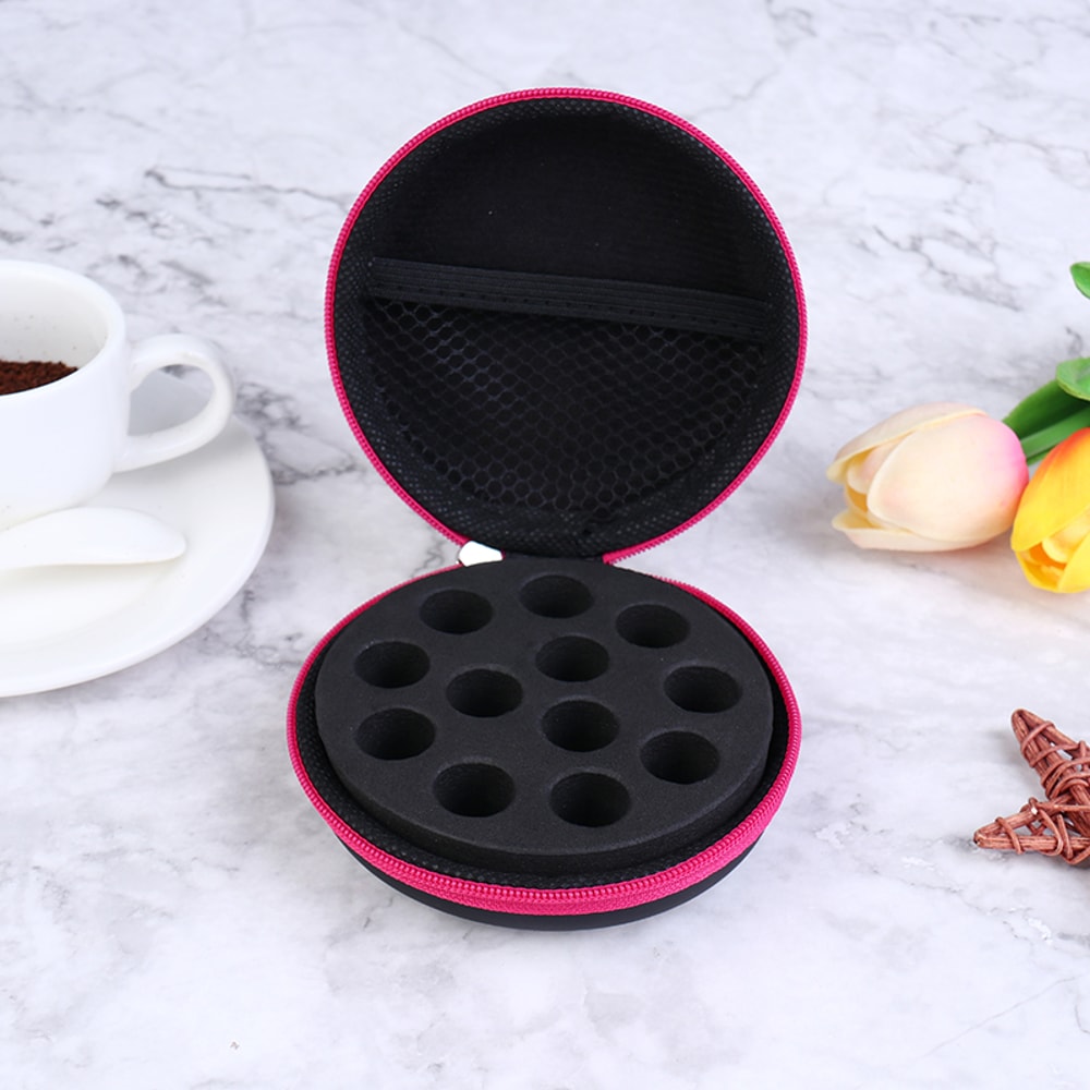 Portable Aromatherapy Essential Oil Storage Case Compartment Organizer for Bottles