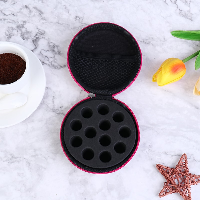 Portable Aromatherapy Essential Oil Storage Case Compartment Organizer for Bottles