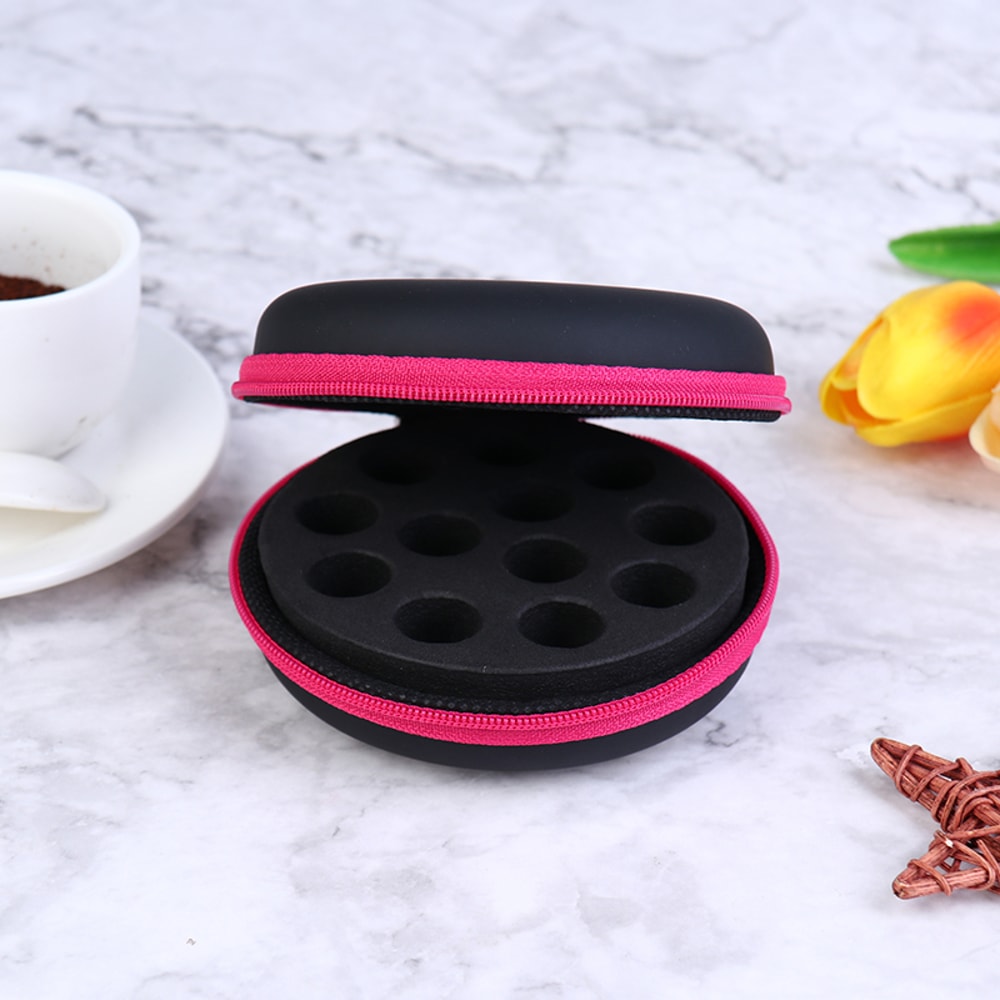 Portable Aromatherapy Essential Oil Storage Case Compartment Organizer for Bottles