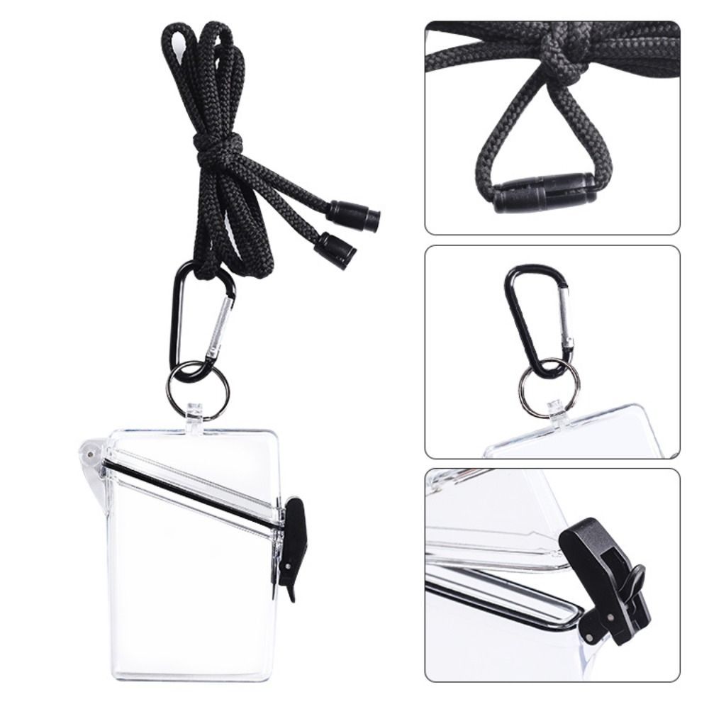 Waterproof Coin & Key Case Holder with Lanyard