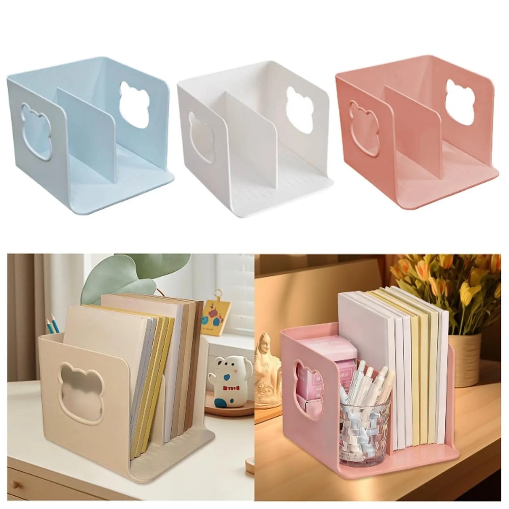 Creative Bear Desktop Book Organizer Compact Office File Holder Desk Storage Organizer 1