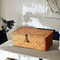 Large Capacity Hand Woven Straw Storage Box With Lid For Home Office 1