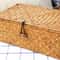 Large Capacity Hand Woven Straw Storage Box With Lid For Home Office 2