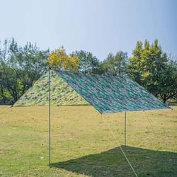 ultra light camping tarp shelter waterproof camouflage sun shade for hiking & beach
